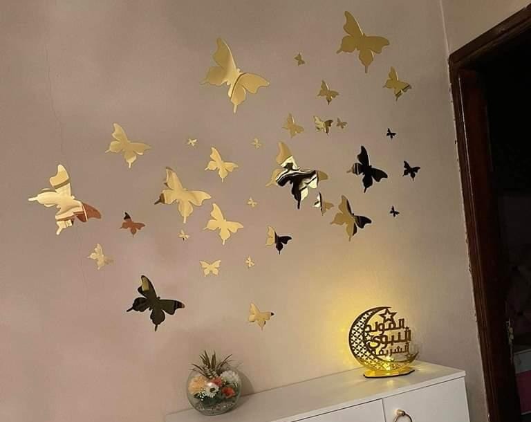 DECORATION MURALE PAPILLON PACK 16PCS DM003