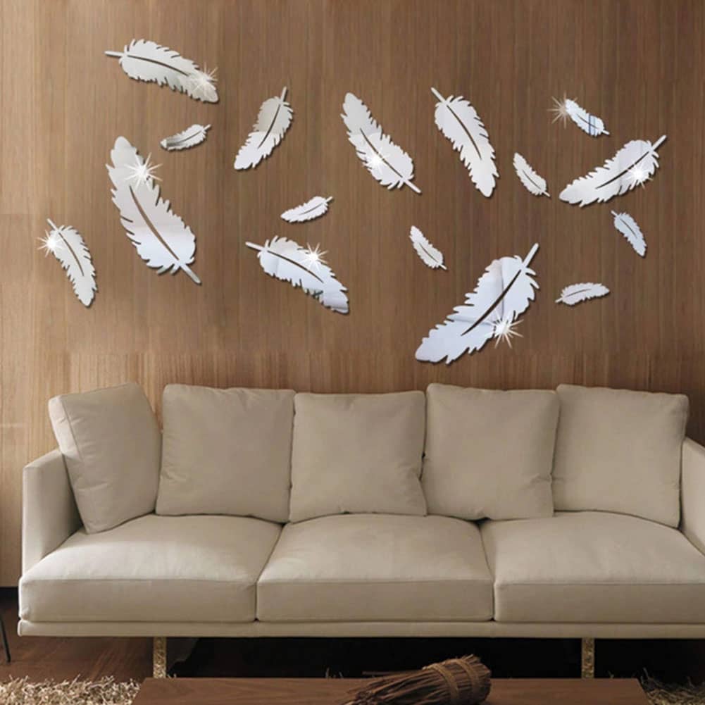 DECORATION MURALE PETITE PLUME PACK 11PCS DM005