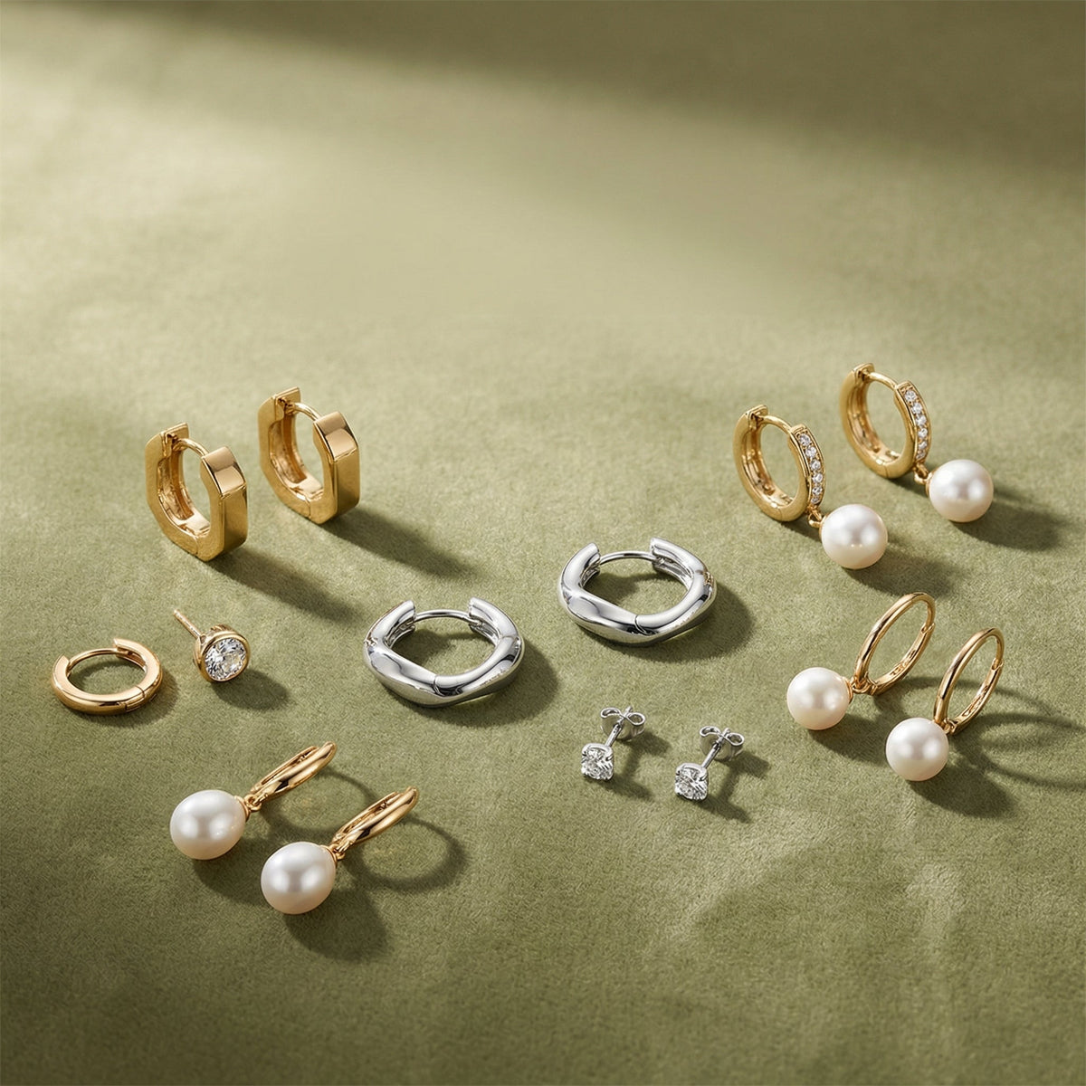 Boucles D'oreilles en Acier Inoxydable