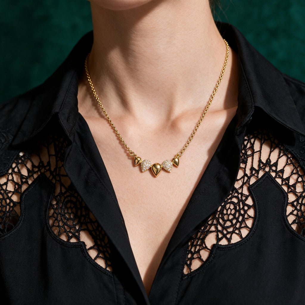Collier Goccia - Plaqué or