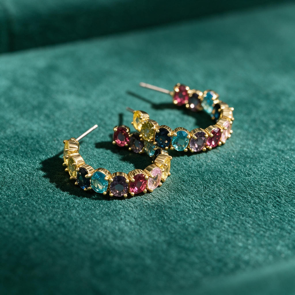 Boucles d'oreilles Arcobaleno - Plaqué or