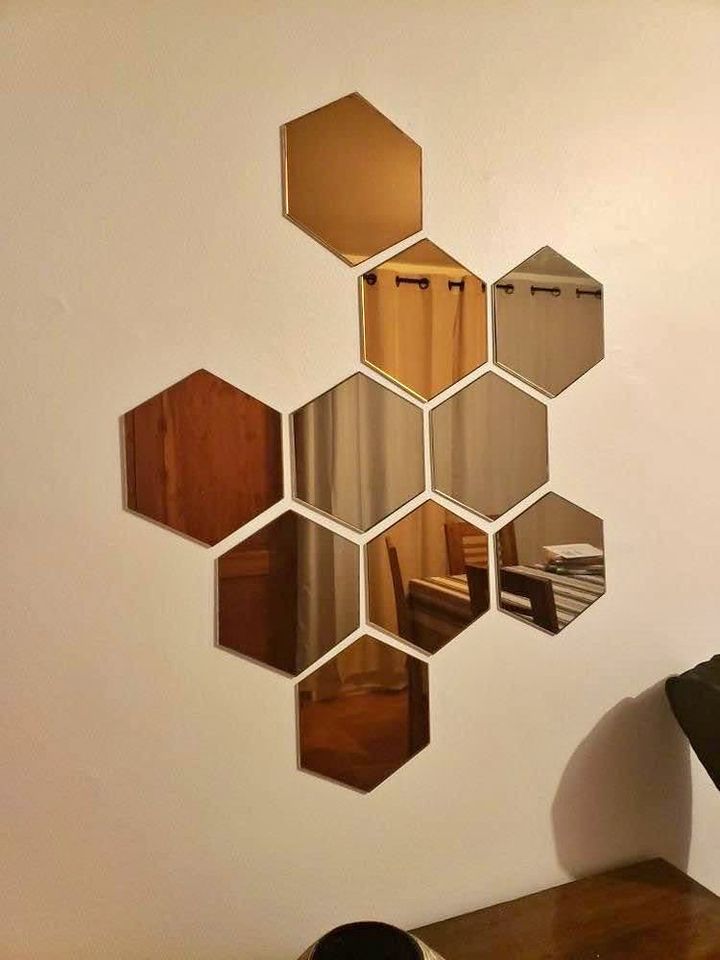 DECORATION MURALE HEXAGONAL PACK 10PCS DM004