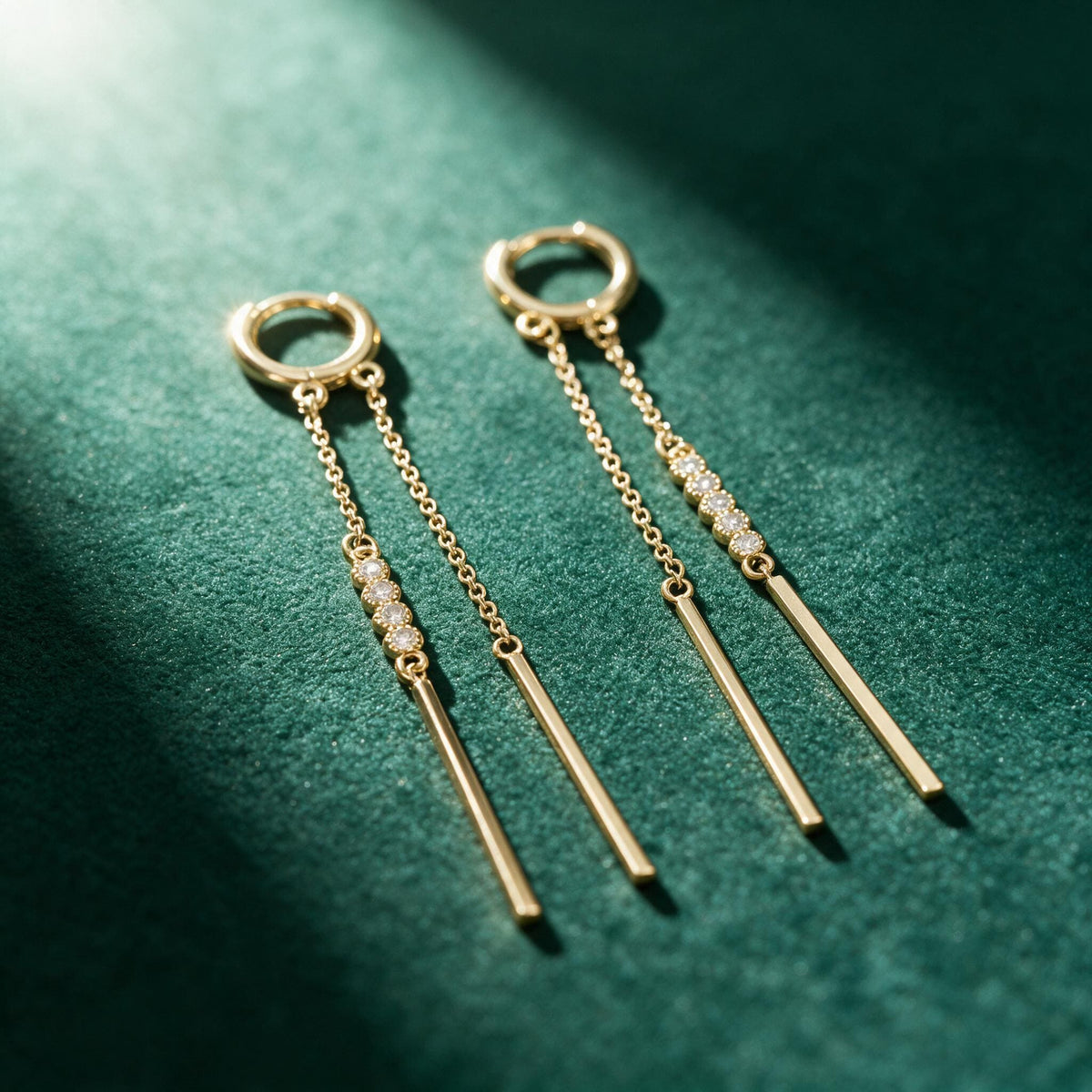 Boucles d'Oreilles Luce - Plaqué or