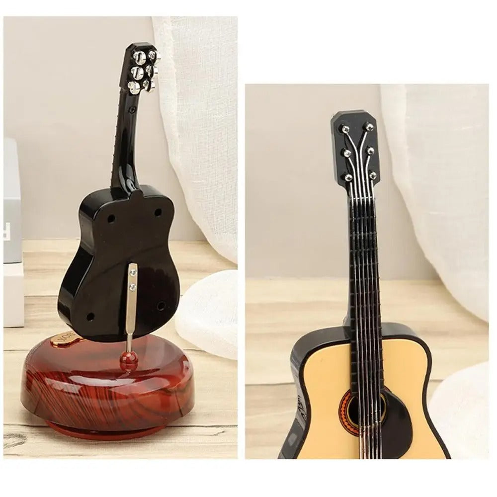 Mini instrument de musique rétro GUITARE, boîte à musique Décoration