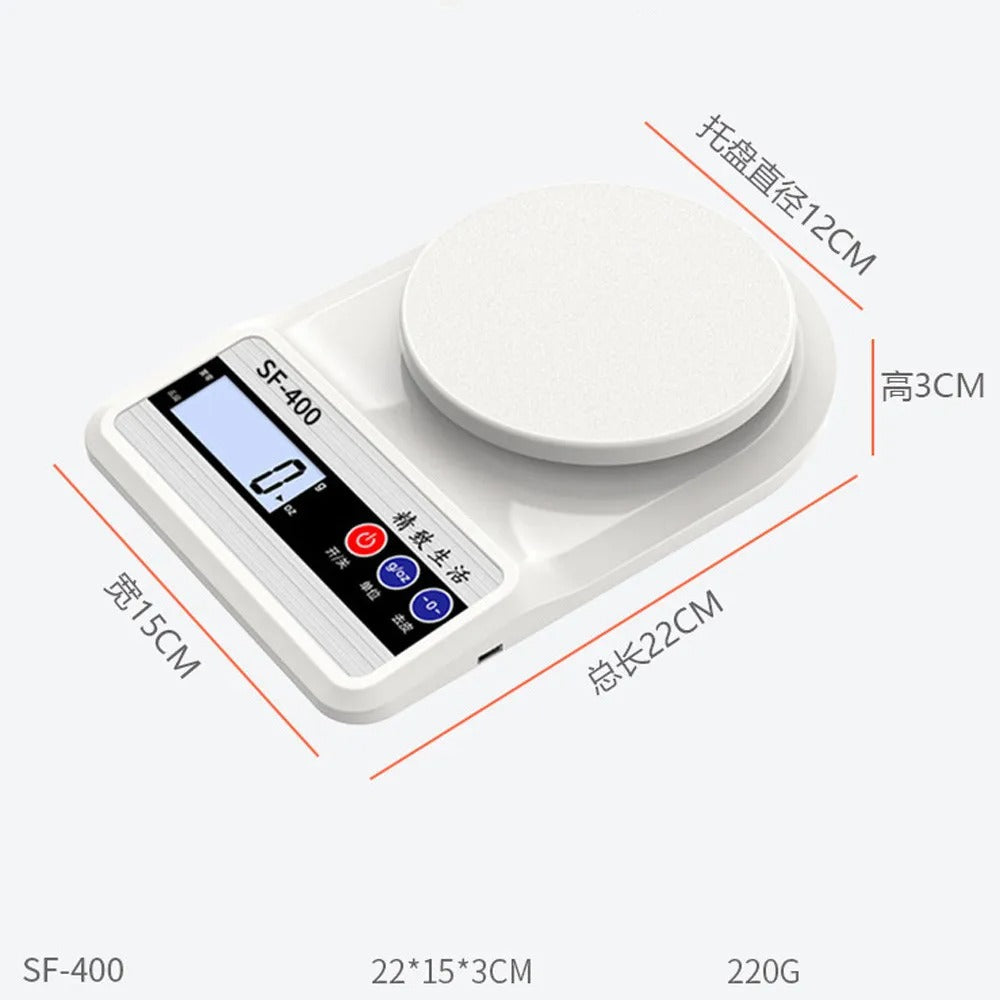Balance de cuisine numérique  10kg, Balance de cuisine électronique de précision 1g