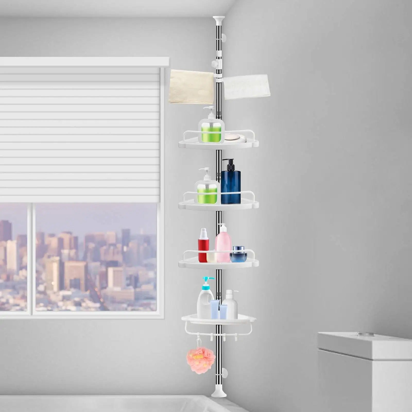 Étagère de rangement d'angle haut de gamme pour Sale de bain et toilettes 260Cm