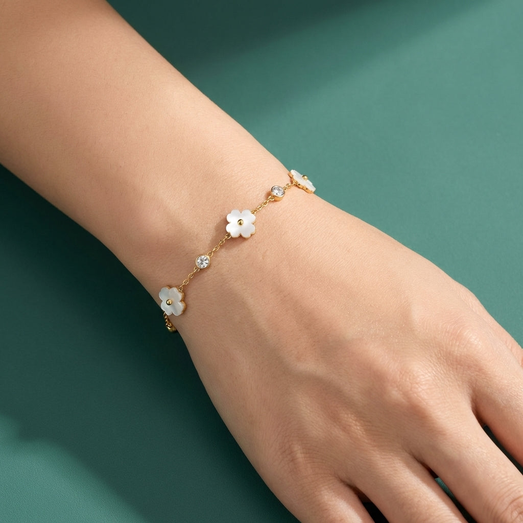 Gourmette Tre Fiori – Acier Inoxydable