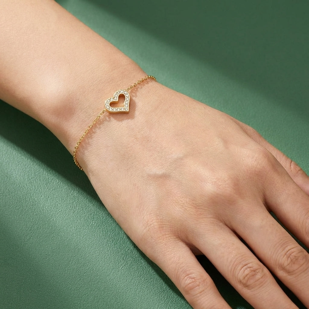 Gourmette Cuore Vuoto – Acier Inoxydable