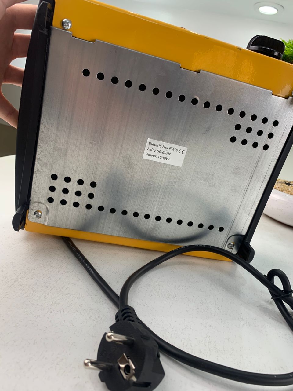 Plaque de cuisson électrique portable en fonte 1000 W – جهاز طبخ محمول