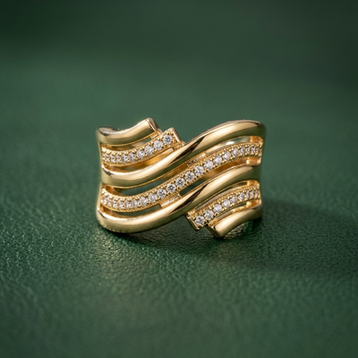 Bague Marea - Plaqué Or OR