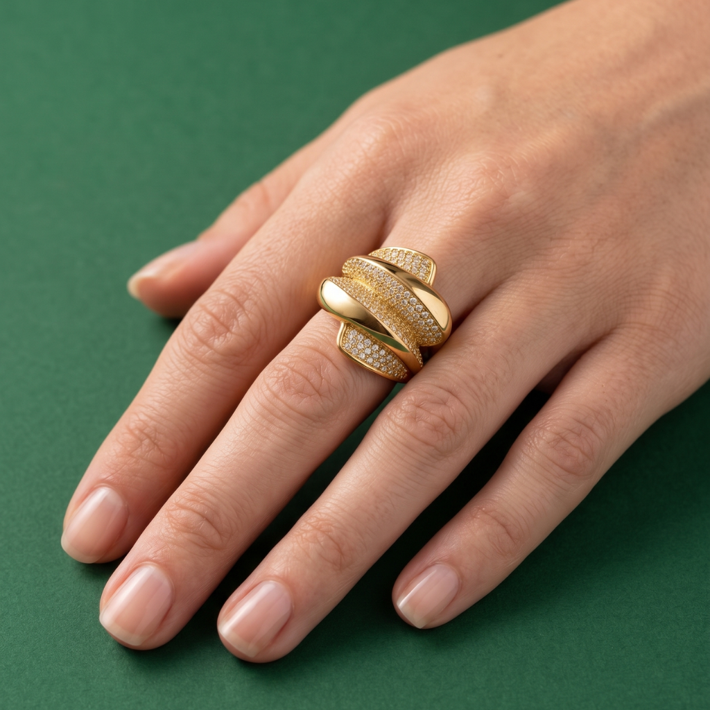 Bague Dalia - Plaqué Or OR