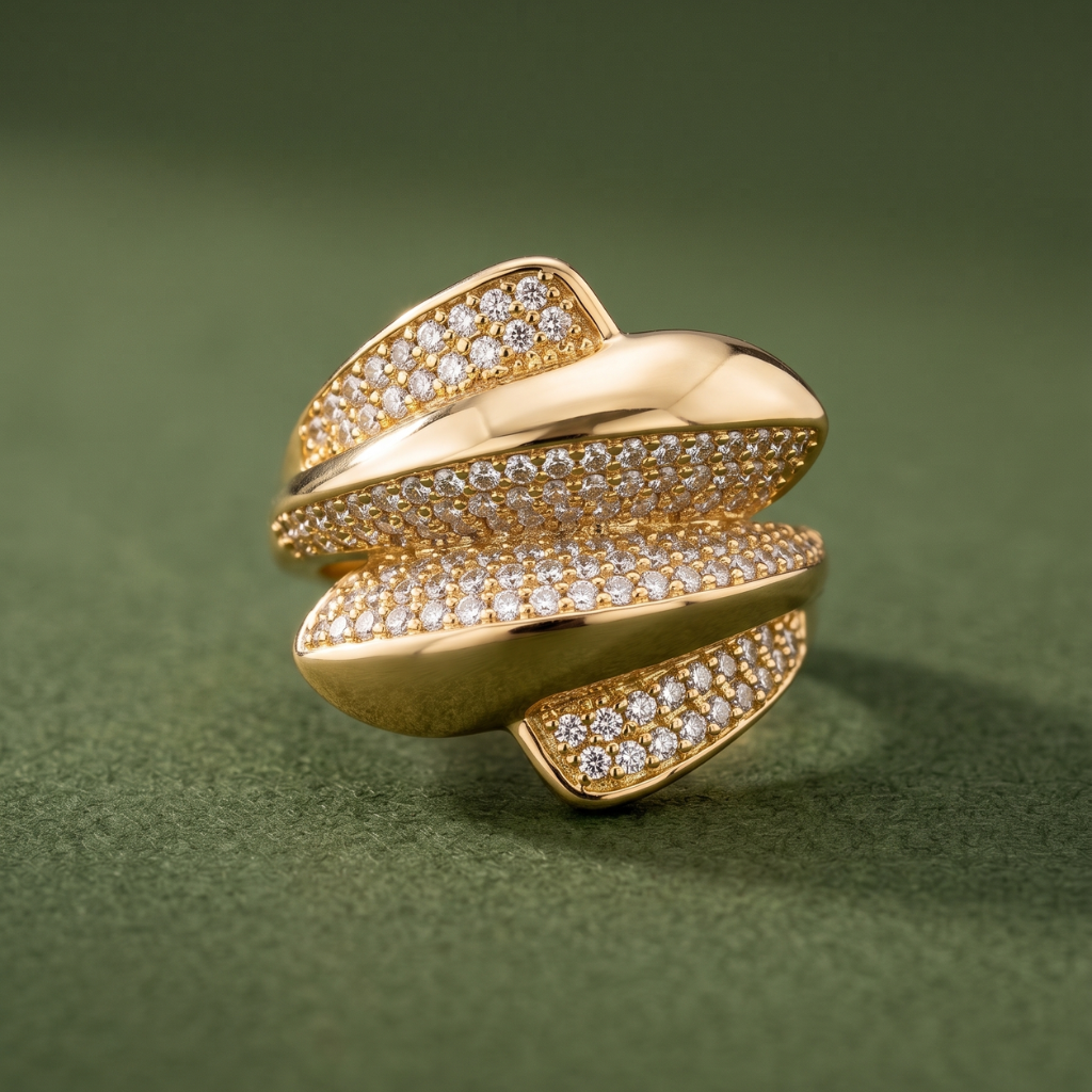 Bague Dalia - Plaqué Or OR