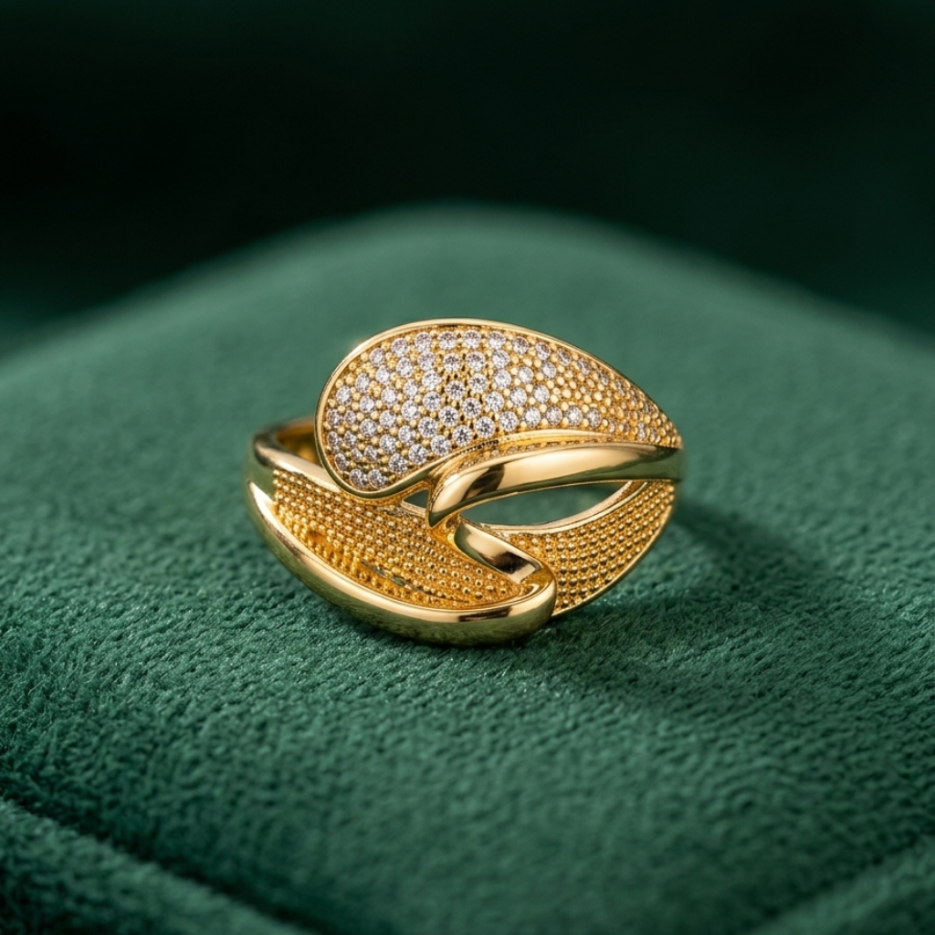 Bague intreccio - Plaqué Or OR