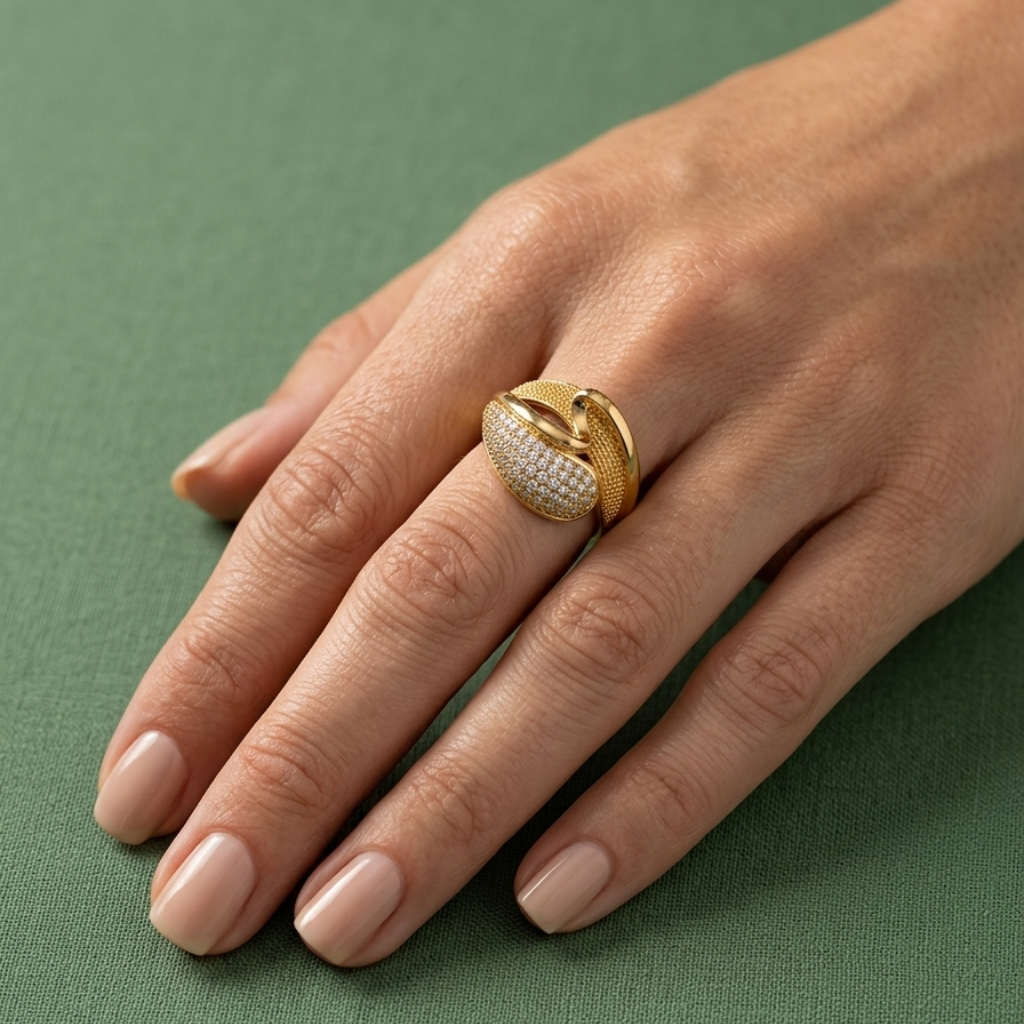 Bague intreccio - Plaqué Or OR