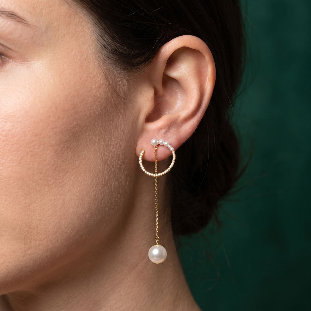 Boucles d'oreilles Perlina - Plaqué or