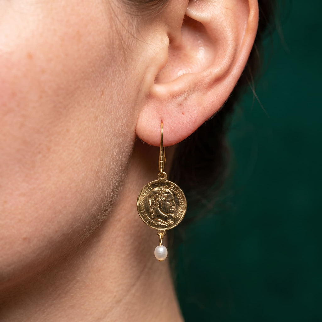 Boucles d'oreilles Moneta - Plaqué or