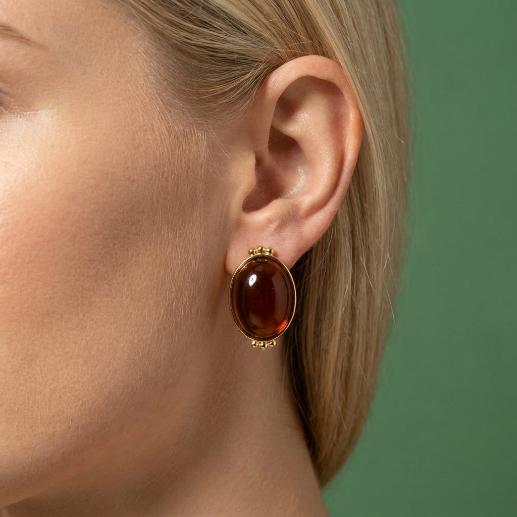 Boucles d'oreilles Gemma - Acier Inoxydable