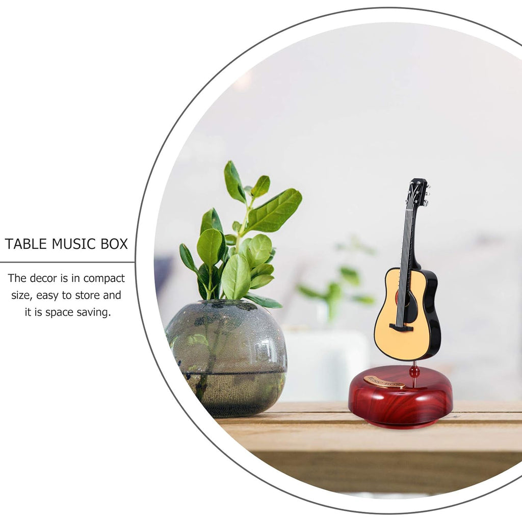 Mini instrument de musique rétro GUITARE, boîte à musique Décoration