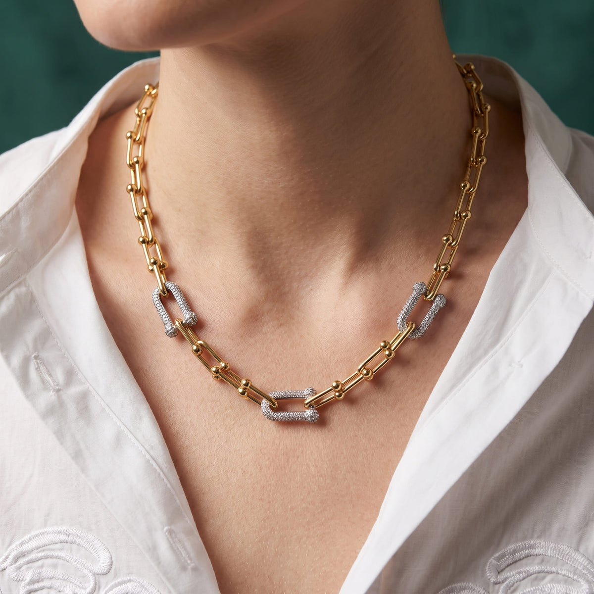 Collier Tiffany - Acier Inoxydable Garantie