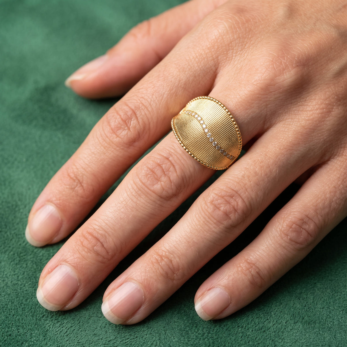 Bague Lumina - plaqué or
