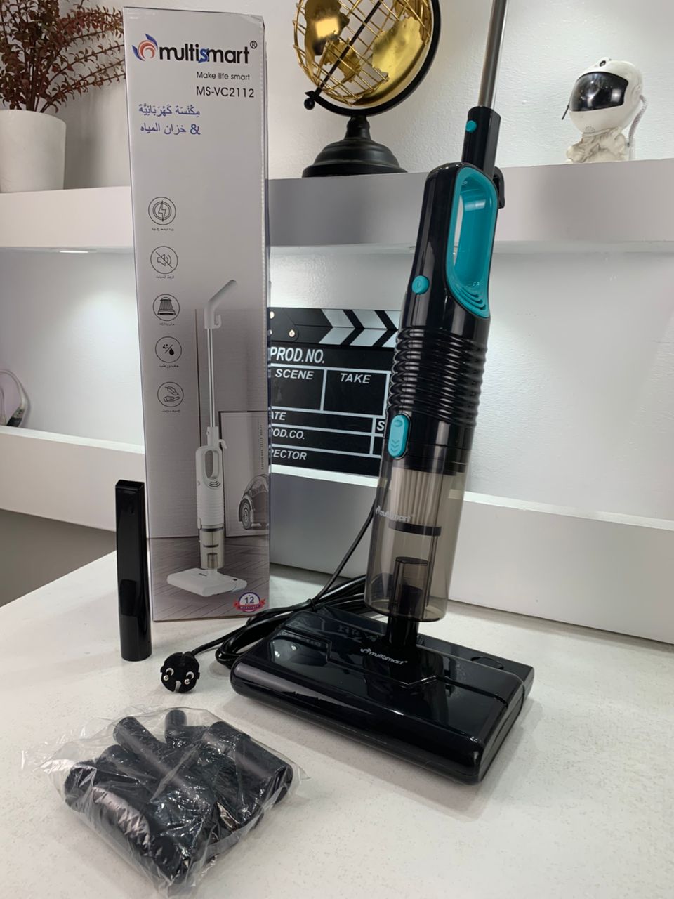 Multismart Aspirateur balai système de nettoyage humide et sec 12en1 avec réservoir d’eau et de poussière – مكنسة كهربائية منزلية
