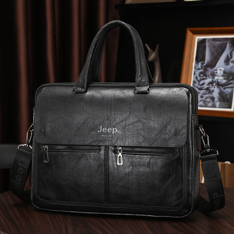 Cartable Homme en Simili Cuir Design Élégant Jeep  – حقيبة جلدية