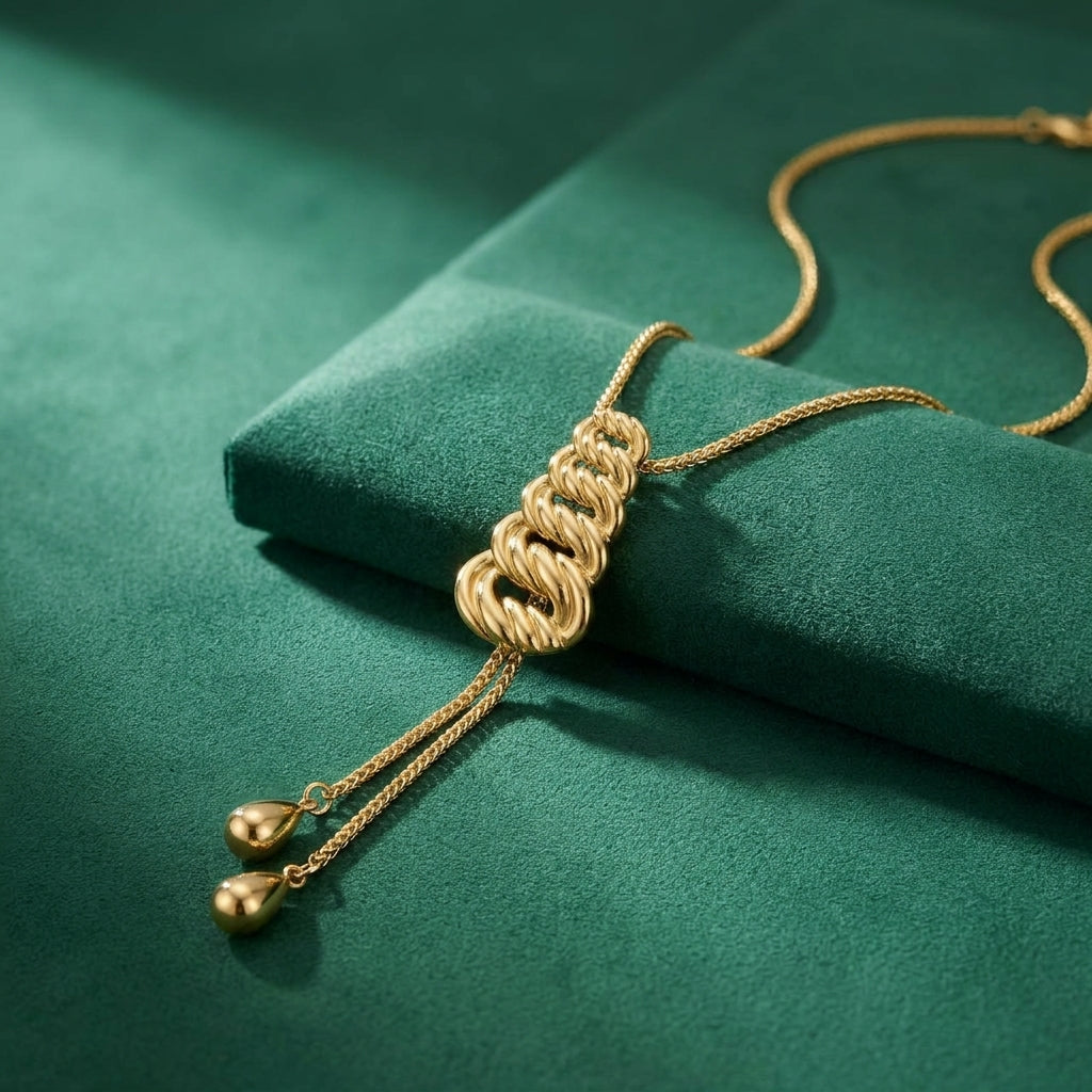 Collier Lariat - Acier Inoxydable ( Ascenseur )