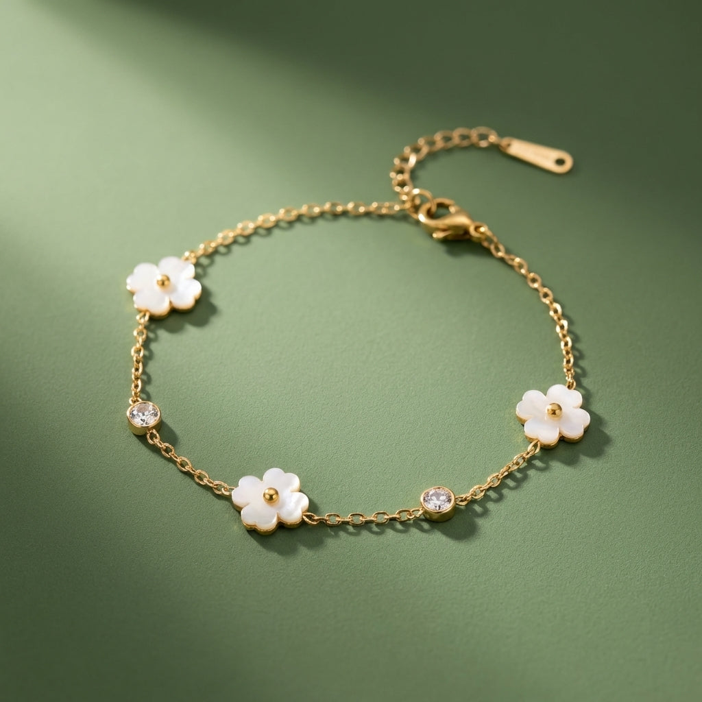 Gourmette Tre Fiori – Acier Inoxydable