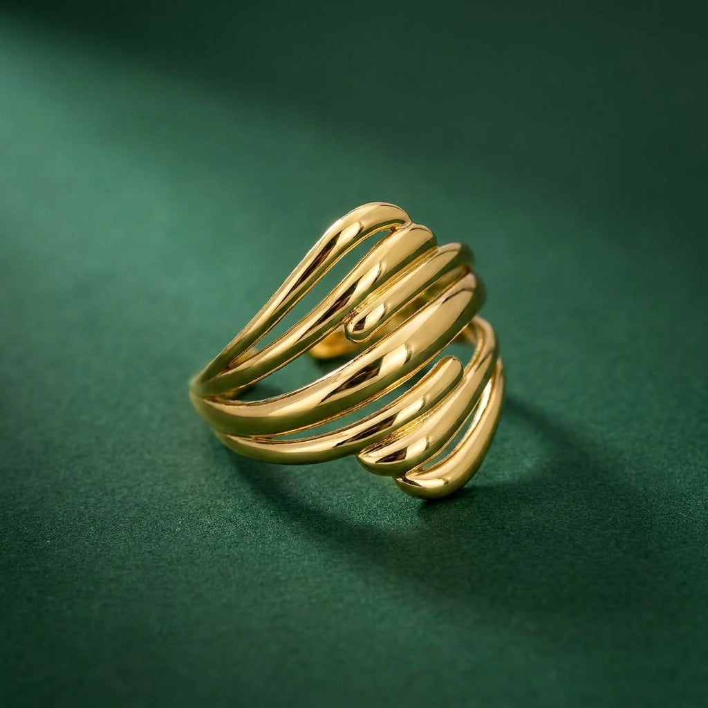 Bague Linea - Acier Inoxydable