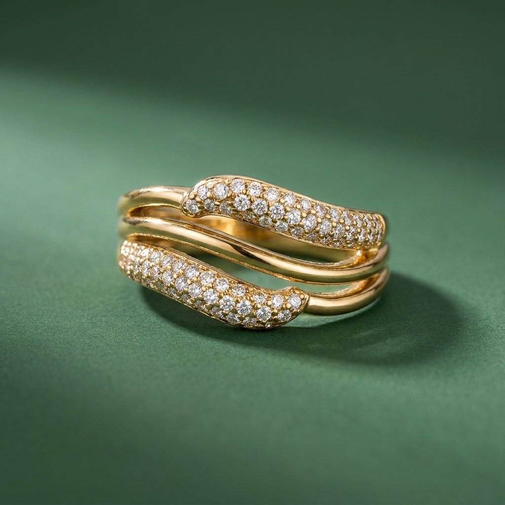 bague Ondina - Plaqué Or OR