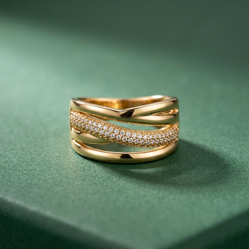 bague Intesa -  plaqué Or OR