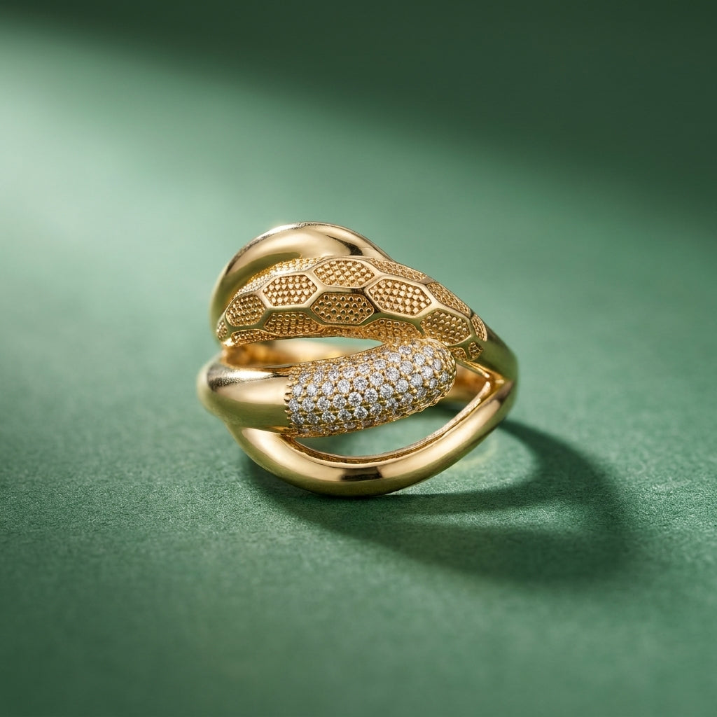 Bague Trilogia - Plaqué Or OR