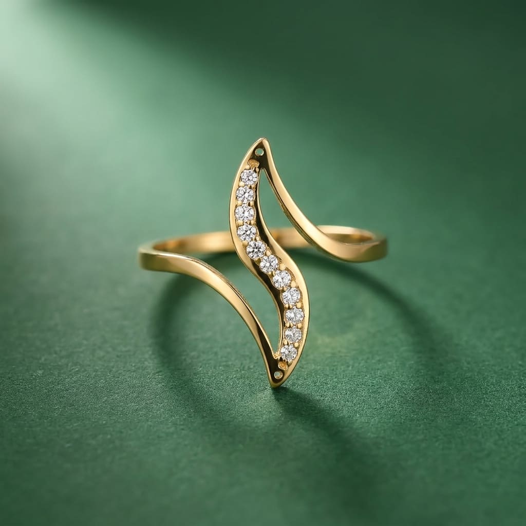 Bague Sinuosa - Acier Inoxydable