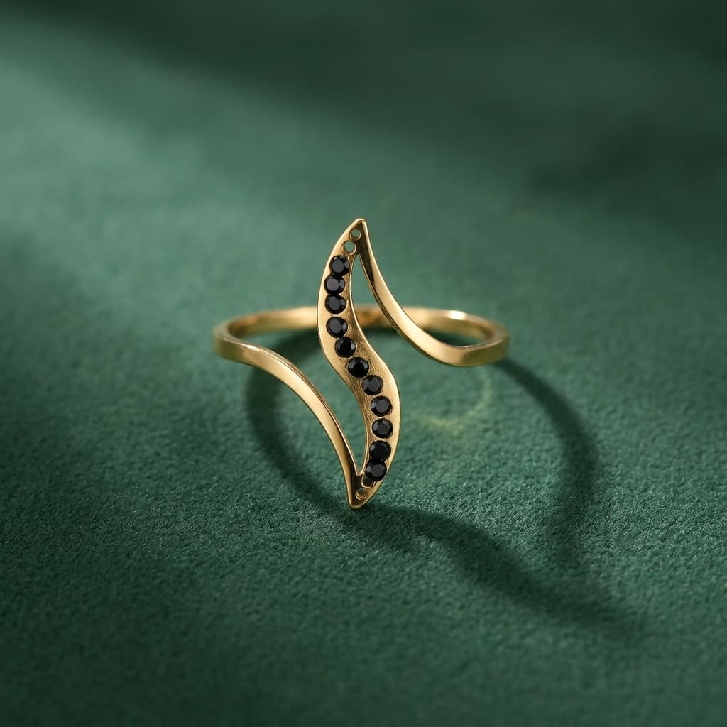 Bague Sinuosa - Acier Inoxydable