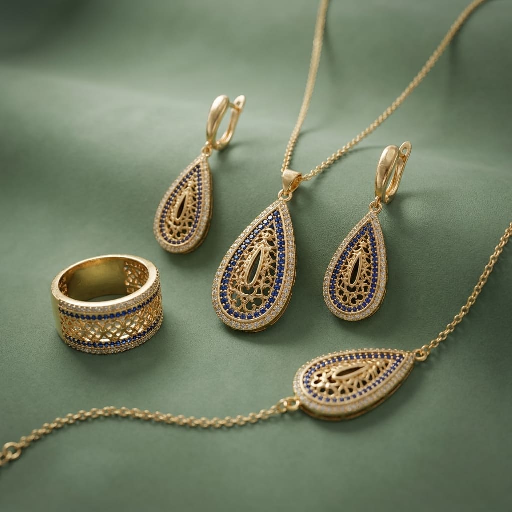 Parure Arabesque - Plaqué Or DS