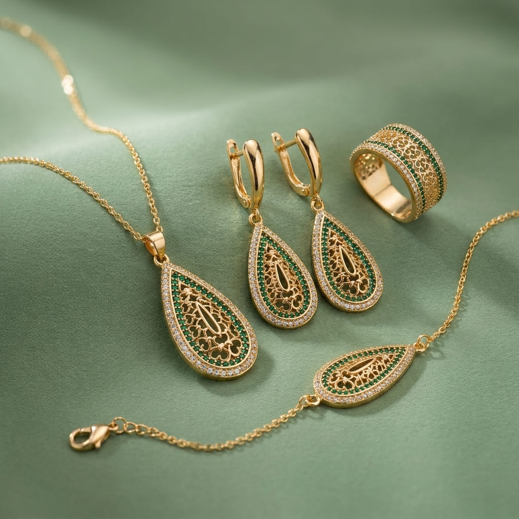 Parure Arabesque - Plaqué Or DS