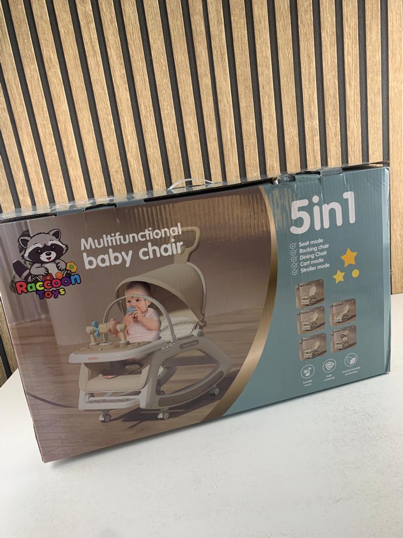 Chaise à bascule portable pour enfants avec poignée parentale inclinaison multi-positions – كرسي أطفال بعدة وضعيات للجلوس