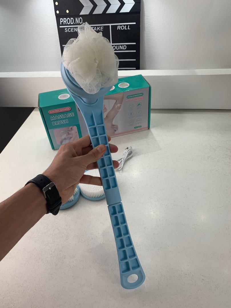 Brosse Rotative Électrique Rechargeable pour le Corps et la Douche – فرشاة تنظيف الجسم مقاومة للماء