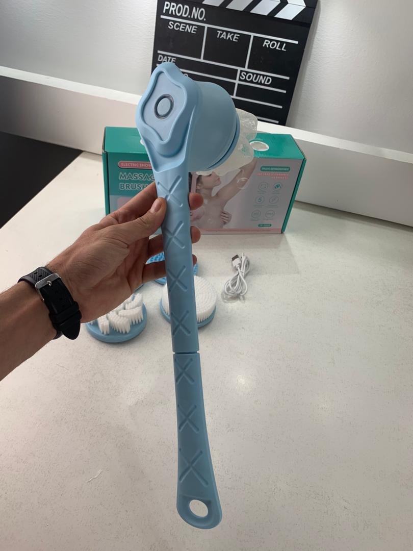 Brosse Rotative Électrique Rechargeable pour le Corps et la Douche – فرشاة تنظيف الجسم مقاومة للماء