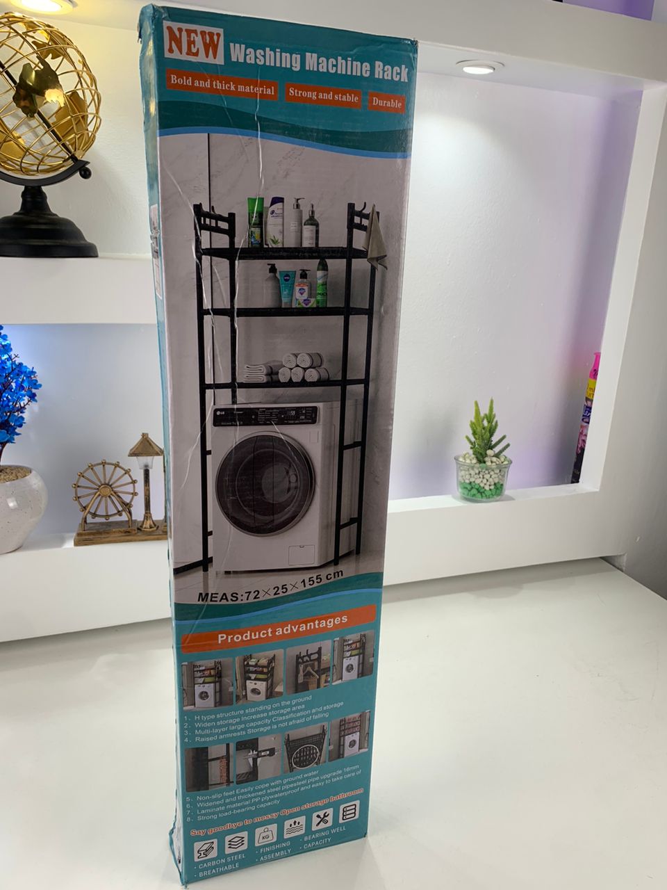 Étagère de Rangement 3 Niveaux pour Salle de Bain – منظم بثلاث طبقات لأدوات الحمام
