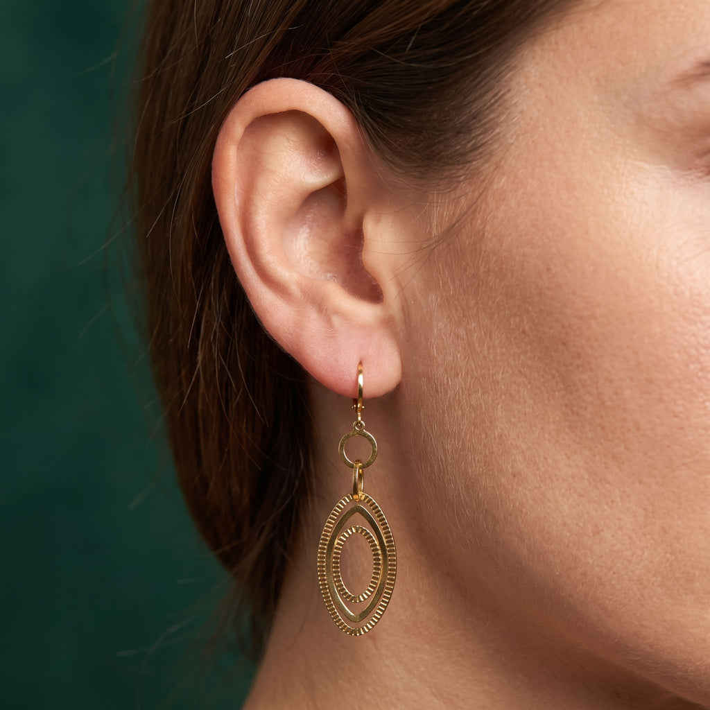 boucles d'oreilles Venusia - Plaqué or