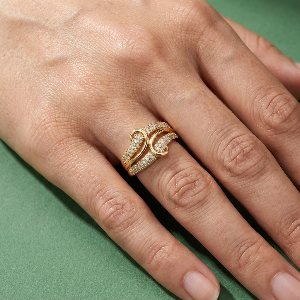 Bague Eterna - Plaqué Or OR