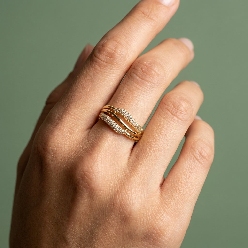 bague Ondina - Plaqué Or OR