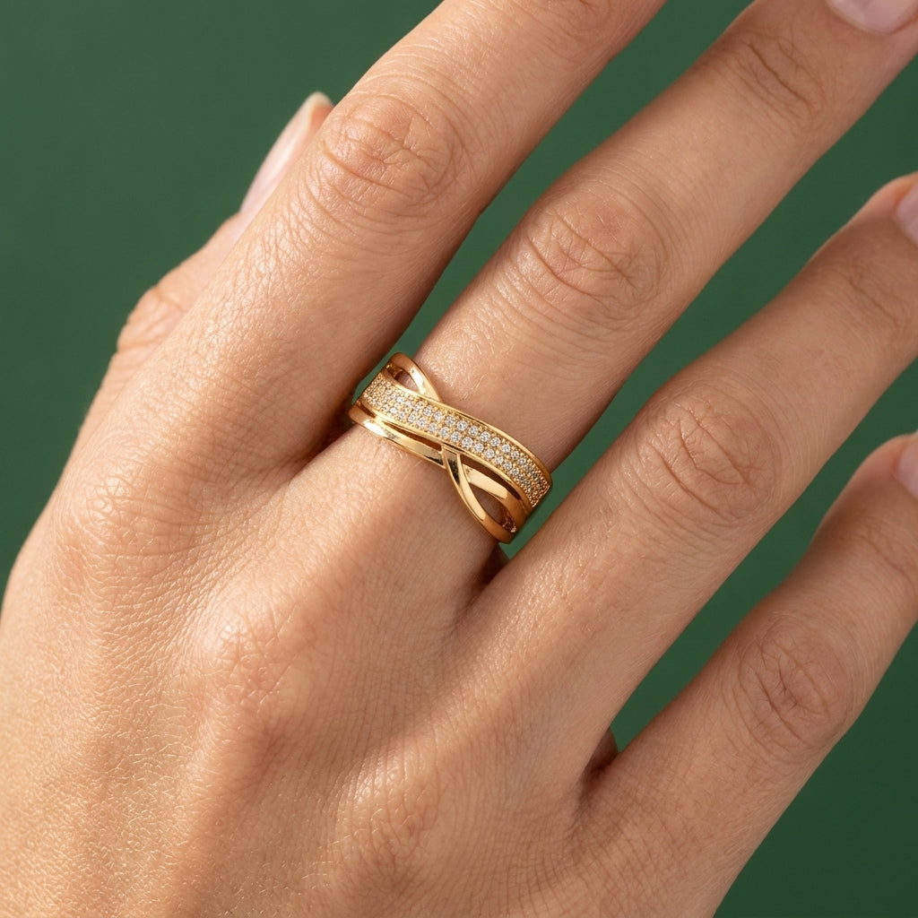 Bague Infinito - Plaqué Or OR