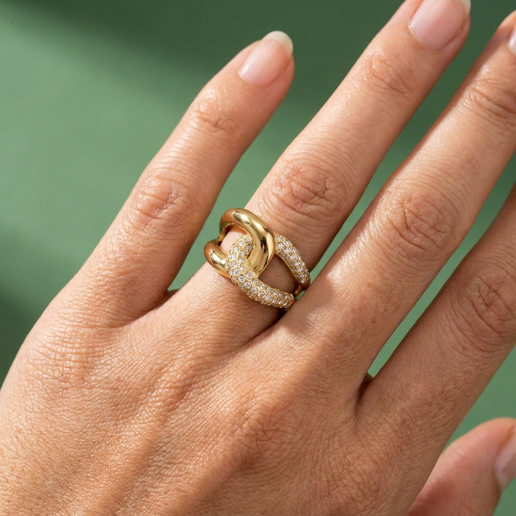 Bague Maglia - Acier Inoxydable