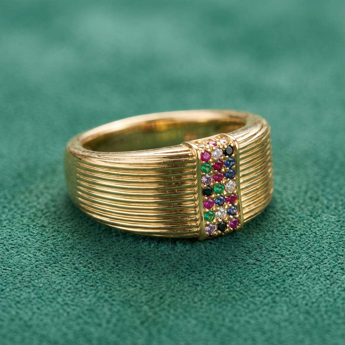 Bague Gemma - Plaqué or