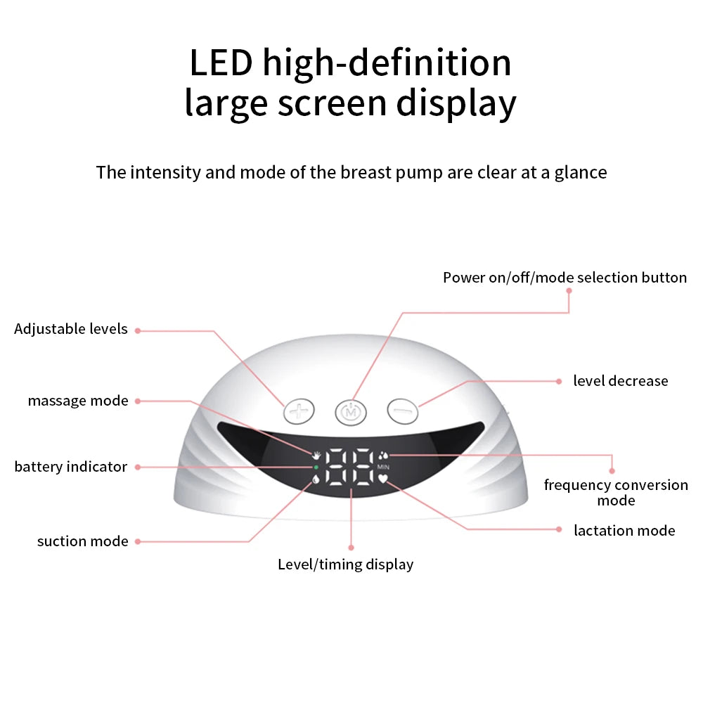 Tire-lait MY-375 portable, mains libres