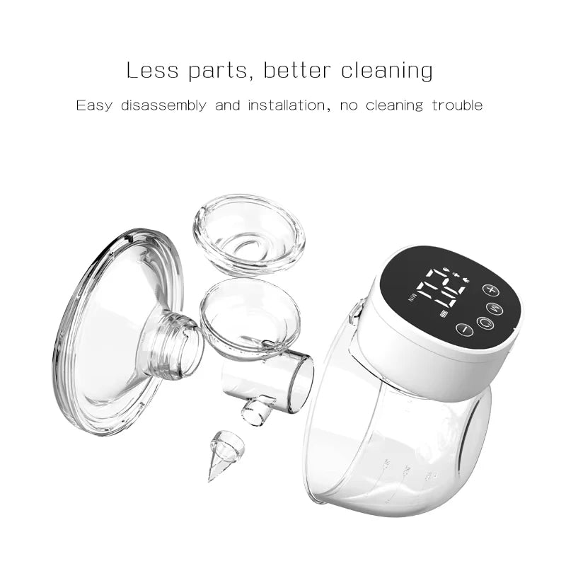 MY-376 tire-lait électrique mains libres portable tire-lait Invisible silencieux 3 Modes 9 niveaux d'aspiration capacité 180ML