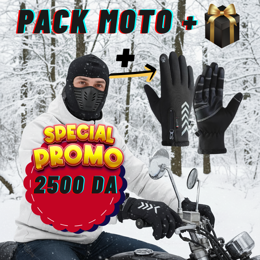 pack moto ( cagoule air flow + les gants + cadeau 🎁) PROMO!