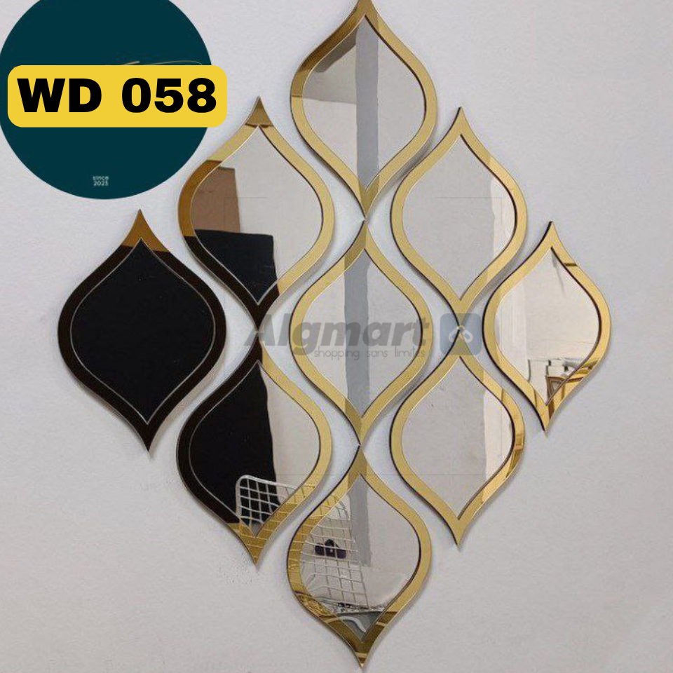 DECORATION MURALE GOUTTES D'EAU PACK 9PCS WD58